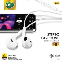 BLL Earphone รุ่น6033 หูฟัง หูฟังพร้อมไมค์ ปรับเพิ่มลดเสียงได้ หูฟังสมอลทอร์ค small talk aux 3.5 mm. รับประกัน 1 ปี