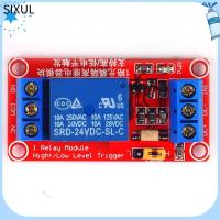 SIXUL 1ช่องค่ะ โมดูลรีเลย์ 24V ค่ะ โมดูลควบคุม ทริกเกอร์ระดับต่ำ โมดูลรีเลย์1ช่อง การควบคุมอุปกรณ์ระบบอัตโนมัติ PLC