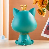 High-end Lucky Cat Entrance Key Storage Living Room Tea Table Wine Cabinet Home Decoration Ornaments Housewarming Gifts