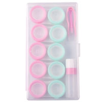 Clear Soak Contact Lenses Container Eyewear Lovely Storage Case Holder Contact Lens Box
