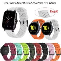 hnfymyi Silicone 20MM Smartwatch Band For Huami Amazfit GTS 2 2e/Bip U-S Bracelet Wrist For Huawei Watch GT2 42mm/Honor ES Easyfit Strap