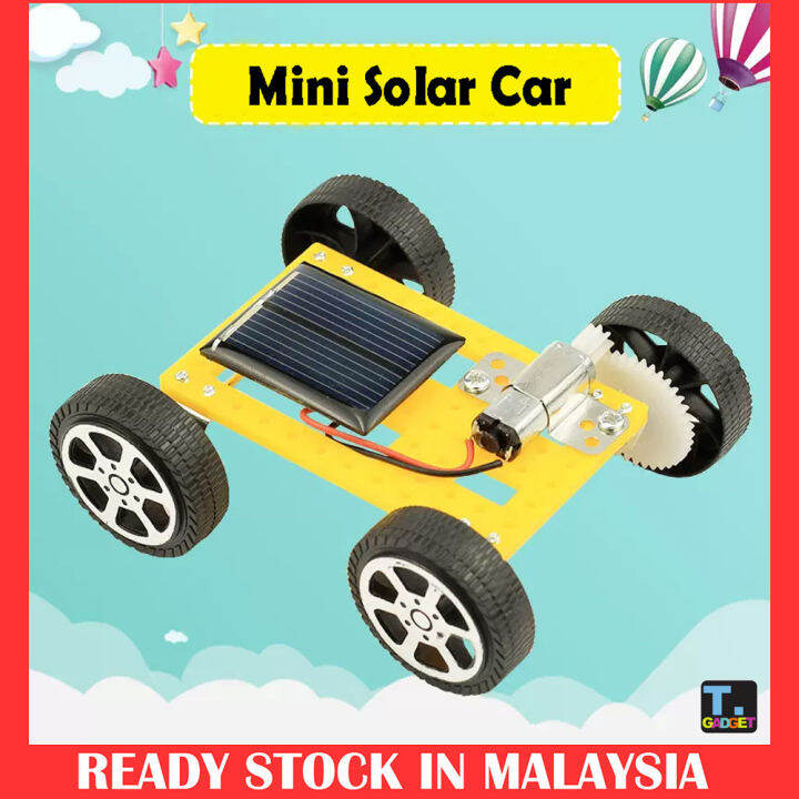 DIY STEAM Solar Mini Car Toy Electric Kit Science Design Experiments ...