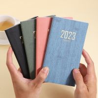 2023สมุดโน้ตบันทึกประจำวัน A6 Papelaria 365วันวางแผนปฏิทินสำนักงาน Notepad ไดอารี่ Caderno Pocket Zeszyt กำหนดการสมุดปกหนัง