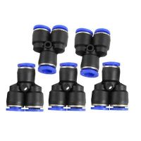 QDLJ-5pcs 8mm Y Shaped Push-to-connect Pneumatic Fittings