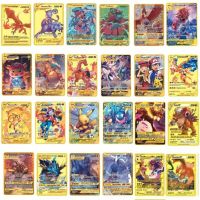 【LZ】 65 Style 24 Piece Pok é mon Cards Metal Pok é mon Letters Spanish Pok é mon Teka Mewtwo Pikachu Gx Charizard Vmax Cartas Pok é m