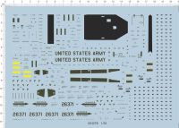 135 Uh-60 Black Hawk Helicopter Model Kit Water Decal