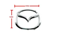 ป้ายโลโก้ MAZDAสำหรับติดทับพวงมาลัย พลาสติกสีโครเมี่ยม ขนาด 6.5X5.3 cm ติดตั้งด้วยเทปกาวสองหน้ามีขาเสียบด้านหลัง จัดส่งเร็วสินค้าดีมีคุณภ* **ส่งเร้วทันใจ**