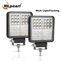 NLpearl 4 "Fso LED แถบแสงสำหรับทำงานสำหรับรถบรรทุกของเล่นเรือ4x4แทรกเตอร์ Atv Jeep Spot Flood Combo Led รถ Strobe ไฟตัดหมอก12V 24V