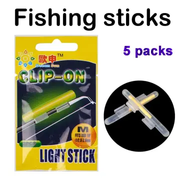 10pcs Fluorescent Glow Stick Clip Lightstick Float Rod Glowing