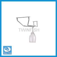 [ส่งไวจากไทย]ที่แขวนแก้ว ที่เก็บแก้ว รางแขวนแก้วสเตนเลส 1 แถว Twin Fish รหัส SGB-1