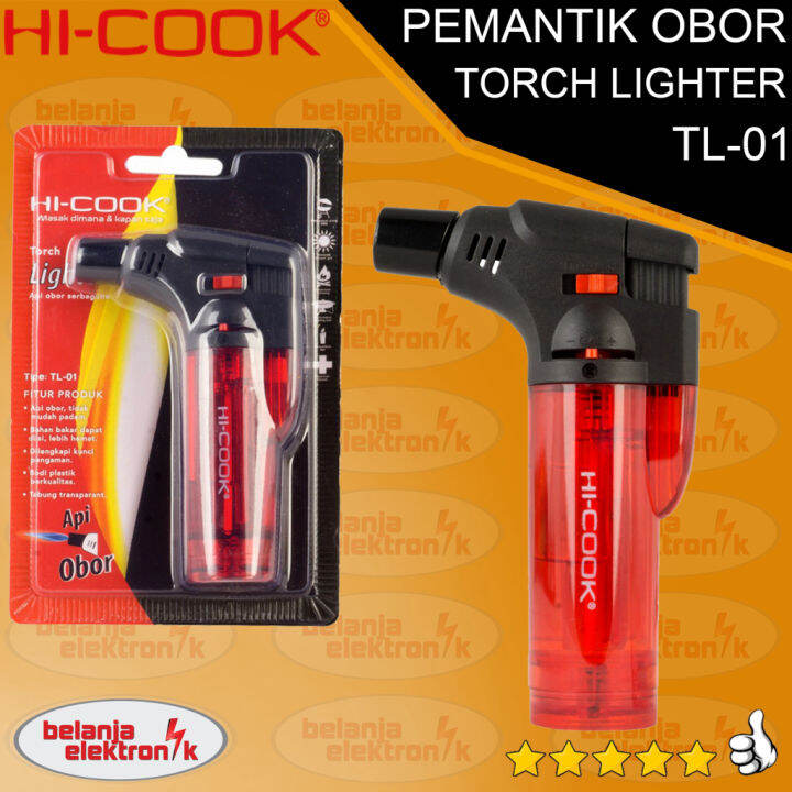 PEMANTIK OBOR/KOREK API GAS HICOOK TORCH LIGHTER TL01 Lazada Indonesia