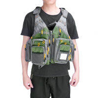 Breathable Fly Fishing Vest Multi-Function Adjustable Mesh Multi-Pocket Packs Outdoor Sea Kayak Canoe Fishing Jacket