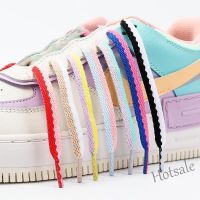 【hot sale】✌﹊ D18 1Pair Flats Shoelaces Off Sneaker White Shoes Lace Classic Flat Double Hollow Woven Shoelaces For Shoes Lace Strings