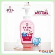 Nước Rửa Bình Sữa ARAU BABY Nhật Bản Chiết Xuất Lá Tía Tô Chai 500ml