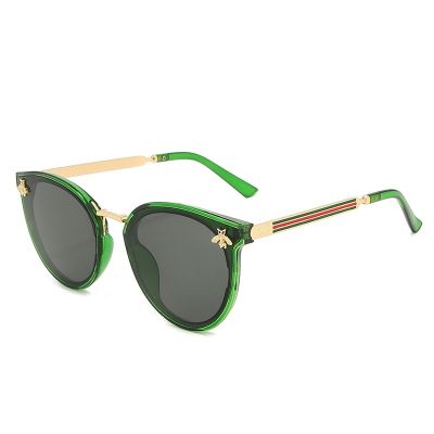 2022 Brand Oversized Trend Sunglasses Fashion Retro Wild Little Bee Sunglasses Simple Luxury Gradient Uv400