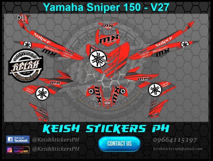 YAMAHA SNIPER 150 GRAPHICS KIT V27 | Lazada PH