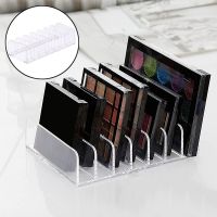 Eyeshadow Palette Organizer Box / Transparent Acrylic 7-Grids Cosmetics Case / Multi-Layer Cosmetic Storage Stand Women for Female