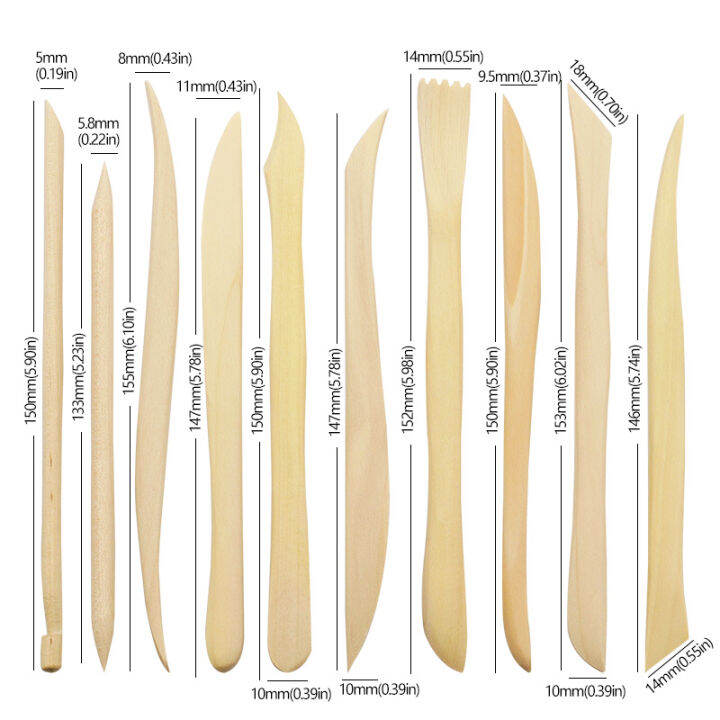 10ชุด-ukiran-kraf-kayu-tanah-liat-ukiran-pisau-tembikar-mengasah-pemodelan-เครื่องมือเครื่องปั้นดินเผาเล็กๆน้อยๆ