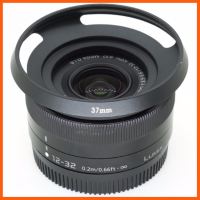 SALE เลนส์ฮูด LEICA 37MM (ไม่ติดขอบดำ) สำหรับเลนส์ Panasonic 12-32 F3.5-5.6 ##กล้องถ่ายรูป ถ่ายภาพ ฟิล์ม อุปกรณ์กล้อง สายชาร์จ แท่นชาร์จ Camera Adapter Battery อะไหล่กล้อง เคส