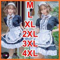 ชุดคอสเพยล์ M-4XLเมดสาวคาเฟ่ พร้อมส่งจากไทย ส่งไว1-2วัน‼️ เมดโลลิต้า