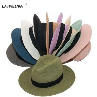 【CW】 Wholesale Panama Hats Fashion Colorful Jazz Beach Hat Cooling Ladies S1068