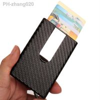 Automatic Pop-Up Credit Card Holder Men Aluminum Alloy Business ID Card Storage Holders Slim Wallet For Men Fashion Card Holder