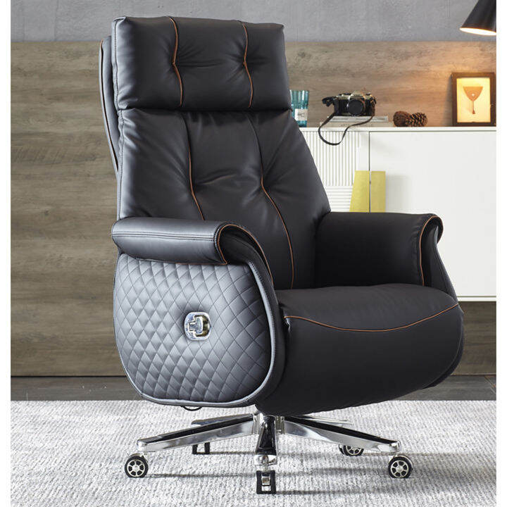 Kruzo Nöel Executive Fully Automatic Reclining Swivel Cowhide Boss ...
