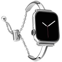 Metal Slim Strap for Apple Watch Band Ultra 49mm 8 7 45mm 41mm Women Adjustable Bracelet Belt iWatch 6 5 4 3 SE 44mm 42mm 40mm Straps