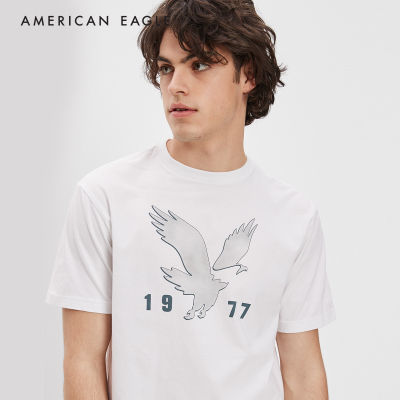 American Eagle Super Soft Logo Graphic T-Shirt เสื้อยืด ผู้ชาย กราฟฟิค (NMTS 017-2861-101)