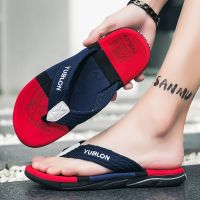 2023 Summer Flip Flops Men Beach Sandals Anti-slip Breathable Casual Men Beach Slippers Outdoor Big Size 45TH