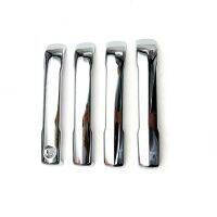 4PCS ABS Silver Chrome Outer Side Door Handle Cover Trim with Smart Hole for - 2022+