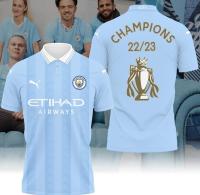 Manchester-City Premier League Champions 22-23 Polo shirt