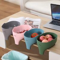 【CC】┇♠♧  Elephant Drain Basket Multi-purpose Storage Household Fruit and Vegetable Plastic