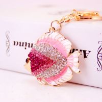 【CW】 Fashion Keychain Set Cartoon Colorful Ladies Accessories Sea Metal Pendant