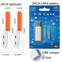 ไฟแพตกปลาเรืองแสงแบบปรับปรุงใหม่สำหรับกลางคืน CR425แบตเตอรี่ลิเธียม3.6V เครื่องมือทุ่นน้ำจืดอุปกรณ์ทุ่นตกปลาทุ่น