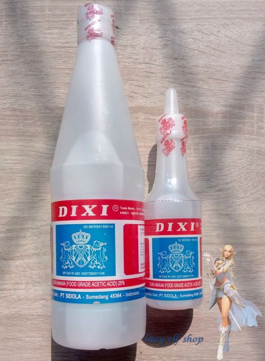 Cuka Makan Dixi Besar 650ml Sidola Food Grade Acetic Acid Vinegar Cuka