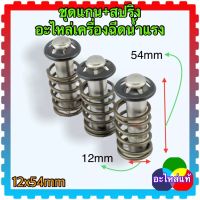 (วัดขนาดก่อนสั่งซื้อ) 140 บาร์ ลูกสูบ สปริง อะไหล่เครื่องฉีดน้ำแรงดันสูง ขนาด12x54 3ชุด ใส่ได้ทุกยี่ห้อถ้าขนาดเท่ากัน