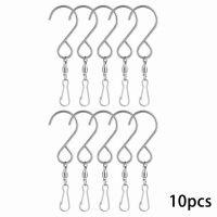 Set of 10/20X Stainless Steel Rotating S Hooks for Wind Spinners &amp; Wind Chimes