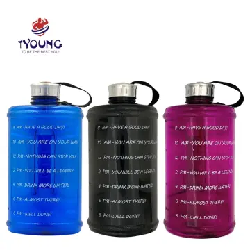 2.2L Large Capacity Sports Water Bottle Outdoor Leak-proof Fitness Gym  Training Ton Cup Shaker Bottle with Portable Handle