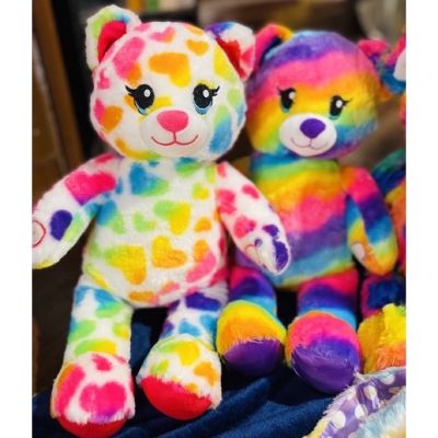 💖สินค้าขายดี💖ตุ๊กตาหมีบิ้วอะแบร์ สีรุ้ง 🌈เรนโบว์เฟรน ⭐️Build A Bear⭐️สินค้ามือสองคุณภาพสูงนำเข้าจากอเมริกา🇺🇸