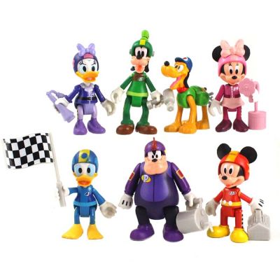7ชิ้น/เซ็ต Disneys ตัวเลขการกระทำของเล่น Mickeys Minnies เมาส์โดนัลด์เดซี่เป็ด Goofy P Luto รุ่นตุ๊กตาเด็กของขวัญ