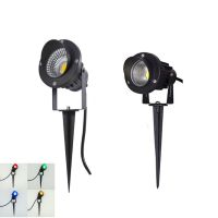 ▽ LED COB Garden Lighting 3W 5W 12W Outdoor Spike Lawn Lamp Waterproof Yard Path Spotlights AC220V DC12V