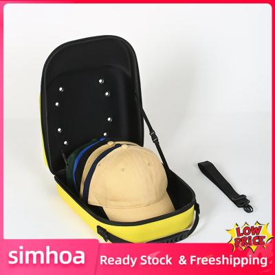 Simhoa เคสสำหรับเดินทางแบบหมวกแก๊ป,กระเป๋าใส่หมวกระบายอากาศได้กล่องจัดเก็บทรงหมวก