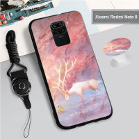 สำหรับ Xiaomi Redmi Note 9(4G)/Redmi Note 9 Pro/Redmi Note 9S/Redmi S2/Xiaomi Mi 3 /Mi 4เคสซิลิโคนนิ่มพร้อมห่วงและเชือก