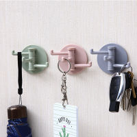 Rotatable Seamless ตะขอกาวแบริ่งที่แข็งแกร่ง Stick Hook แขวนผนังห้องครัวอุปกรณ์ห้องครัว Hooks Home Organizer-Wefdger