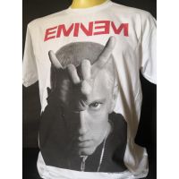 เสื้อวงนำเข้า EMINEM Devil Finger Horns Slim Shady 8Mile Rapper Hip Hop B-Boy MC Hip-Hop Hiphop Rap Style Vintage สินค้า จัดส่ง