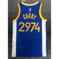 เสื้อคุณภาพสูง เสื้อกีฬาแขนกุด ลายทีม Nba Jersey Golden State Warriors Curry 2974 สไตล์คลาสสิก พลัสไซซ์ 2022