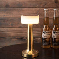 Retro Bar Table Lamp LED Desk Light Touch Sensor Wireless Desktop Night Light Rechargeable Coffee Bedside Resturant Lamps