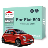 7ชิ้น C An BUS รถยนต์ในร่มหลอดไฟชุดสำหรับ Fiat 500 2012 2013 2014 2015 2016 2017ยานพาหนะโดมอ่านลำต้นภายในหลอดไฟ LED