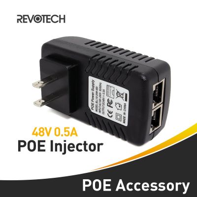 【The-Best】 Active POE Injector Power Adapter PSE Output DC48V 0.5A Power Over Ethernet 4 & 5(+),7 & 8(-),US Plug